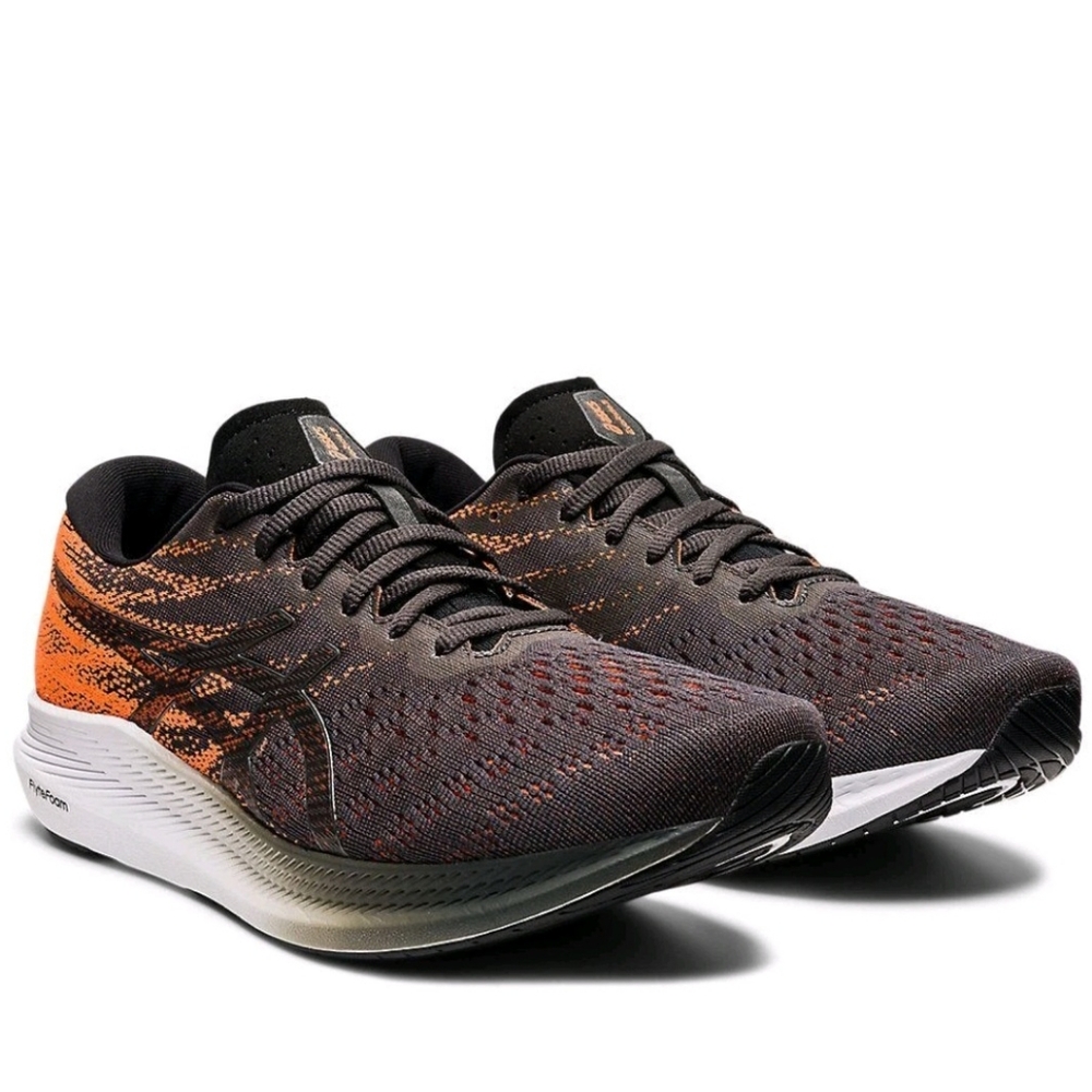 ASICS EvoRide 3 Obsidian Shocking Orange Sz 11